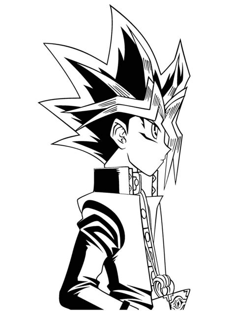 Yugi Muto Coloring Pages Coloring Pages