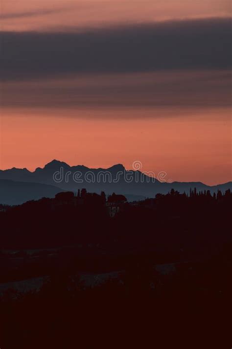 Charming Colored Tuscan Sunset Stock Photo Image Of Beautiful Italy