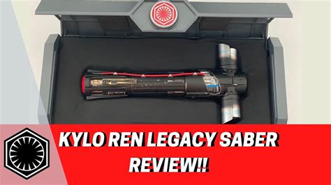 star wars galaxy s edge kylo ren legacy lightsaber review youtube