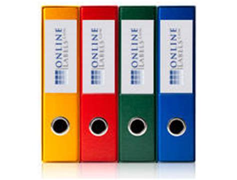 Utilize our custom online printing and it services for small. Lever Arch Labels - Shop A4 Lever Arch File Labels on ...