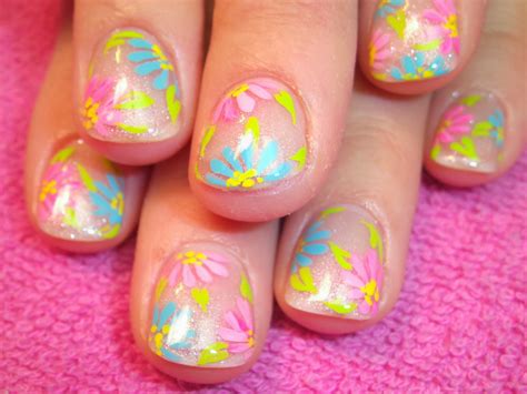 Robin Moses Nail Art Flower Nail Art Easy Nail Art Simple Nail