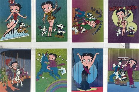 Betty Boop Chromium Series 2 1997 Krome Productions Base Card Set Of 45 Betty Boop Card Set