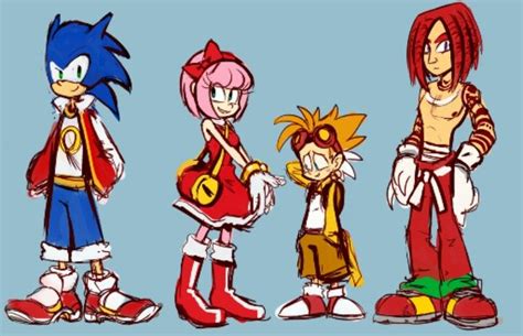 Sonic Human Forms Sonic T Hedgehog Miles Tails Prower Amy Rose