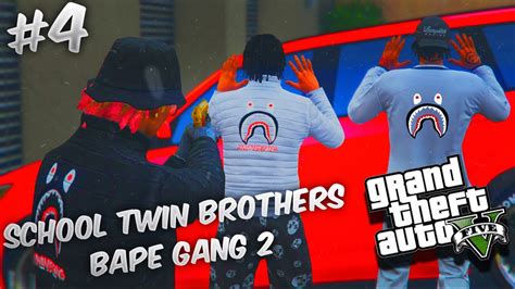 Gta 5 School Twin Brothers Ep 4 Bape Gang 2 😈 Youtube