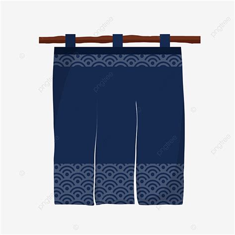 Blue Curtain Png Transparent Blue Cartoon Curtain Pattern Cloth