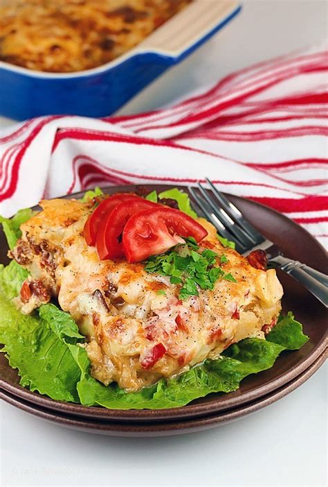 I've never seen the recipe elsewhere. Easy Cheesy Potatoes O'Brien Bacon Casserole (Gluten-Free) • The Heritage Cook