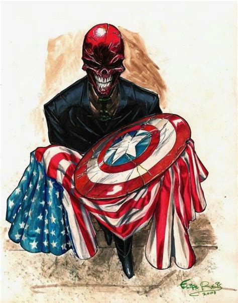Red Skull Marvel Cómics Marvel Dc Comics