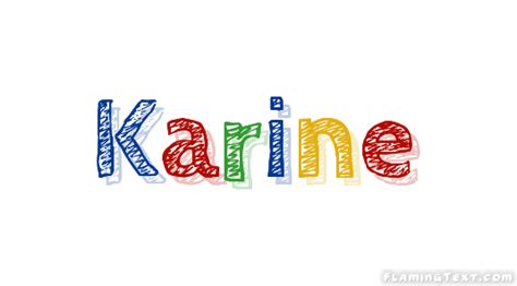 karine logotipo ferramenta de design de nome grátis a partir de texto flamejante