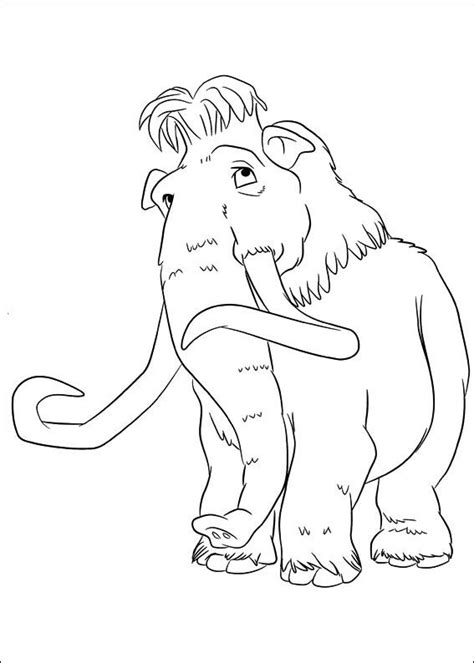 Find coloring pages of ice age, inspired by the characters of this hilarious series of five animated films from dreamworks, including: Ice Age Målarbilder 15 | Coloring pictures, Ice age, Ice ...
