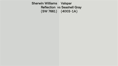 Sherwin Williams Reflection Sw 7661 Vs Valspar Seashell Gray 4003 1a