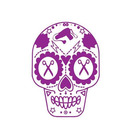 Sugar Skull Wall Decal Car Decal Made For Cosmetologists Free Shipping Vinyl Decals Salon