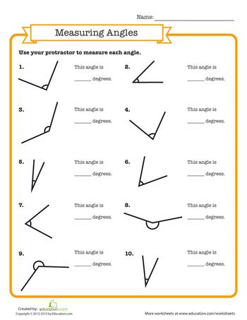 Measuring angles