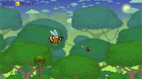 Terraria Queen Bee Boss Fight Youtube