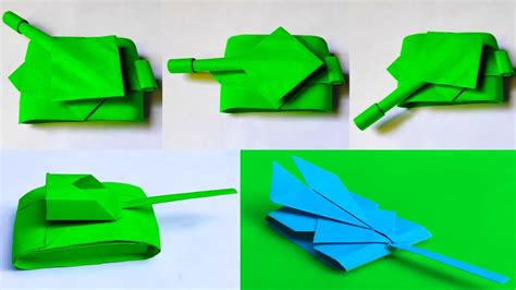 Top 3 Easy Tank Tutorials How To Make A Paper Origami Army Tank Youtube