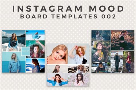 3 Free Instagram Mood Board Template Fb2 Collection Is Ideal For
