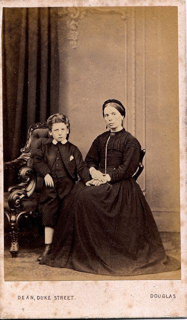 english albumen carte de visite of woman in mourning with son circa 1864 carte de visite