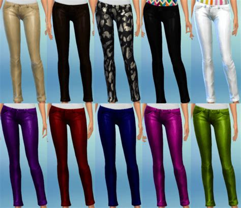 The Simsperience 10 Skinny Leather Pants • Sims 4 Downloads