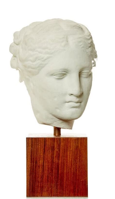 Classical Female Bust On Wooden Block Bustsheads Sculpturestatuary
