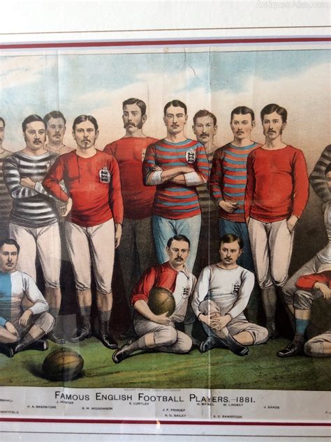 Antiques Atlas Famous English Football Players 1881