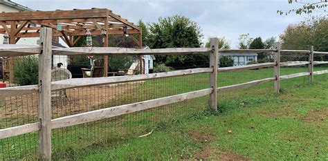 3rail Split Rail With Wire Aka The Fence Company