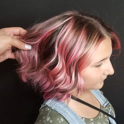 Brown Hair With Pink Highlights Top 10 Ideas Hairstylecamp