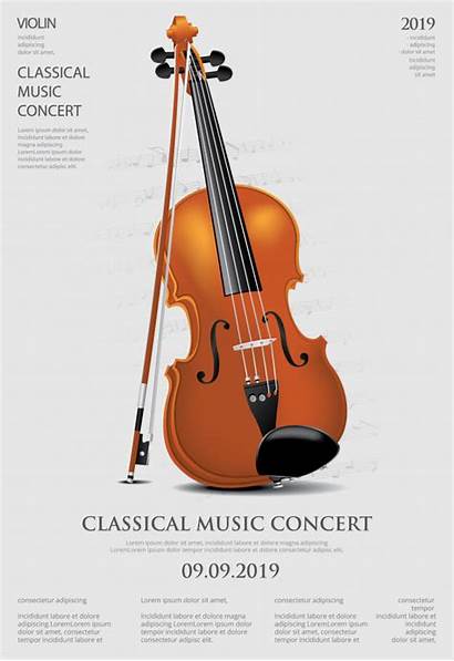 Vector Violin Classical Illustration Concept Premium Festival