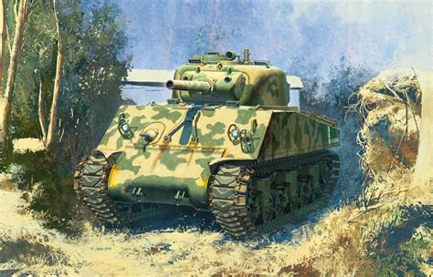 Hd Wallpaper Medium Tank M4 Sherman United States Howitzer 105 Mm The