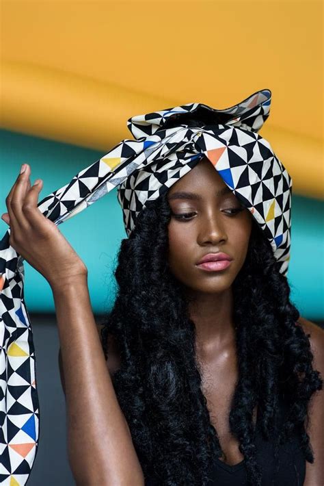 The Wrap Life Head Wrap Gele African Print Geometric Electric African Head Wraps Black Women