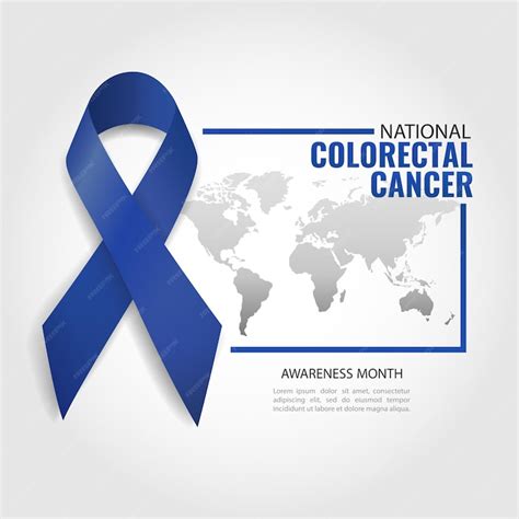 Premium Vector National Colorectal Cancer Awareness Month