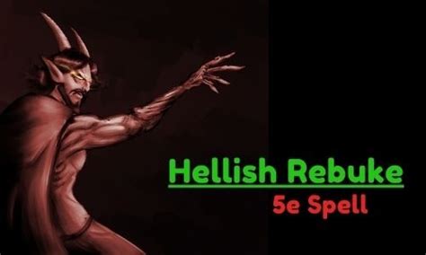 5e Hellish Rebuke Full Information D And D