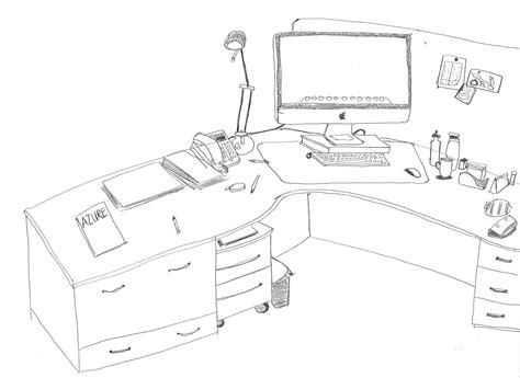 Carols Drawing Journal My Office Desk