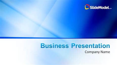 blue company profile business powerpoint template slidemodel