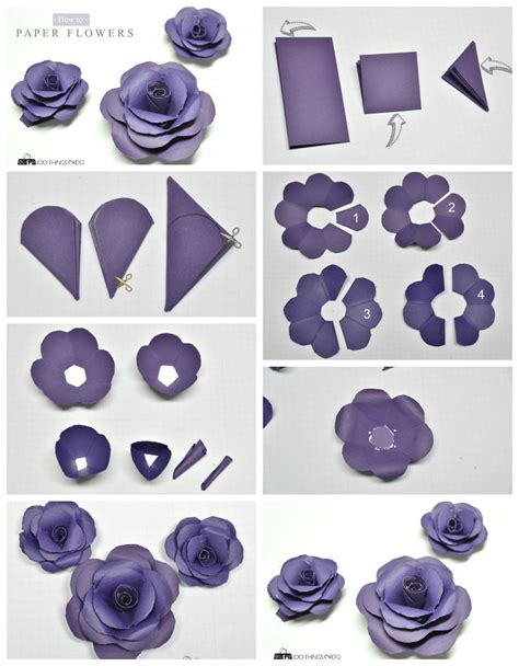 100 Simple Paper Flowers Flowers Chj
