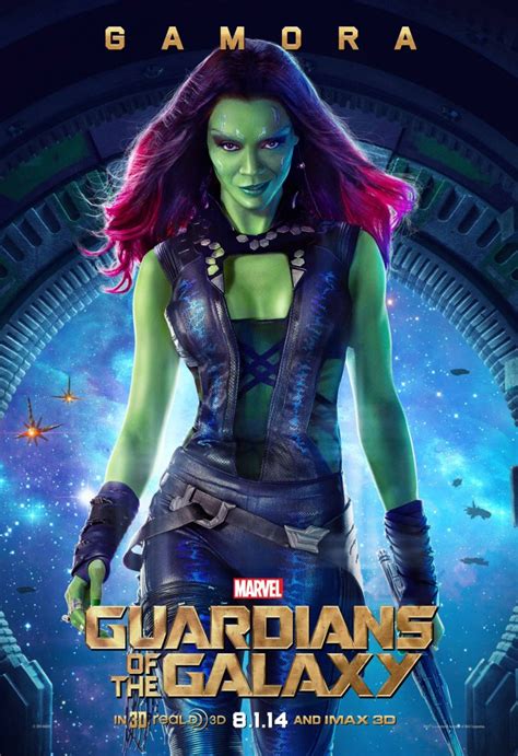 Guardiansofthegalaxy A Special Look At Zoe Saldana As Gamora In Marvels Guardians Of The Galaxy