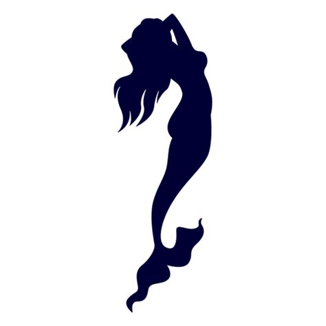 Mermaid Sea Creature Silhouette Transparent Png And Svg Vector File