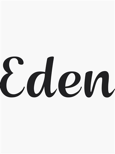 Eden Sticker For Sale By 99posters Redbubble