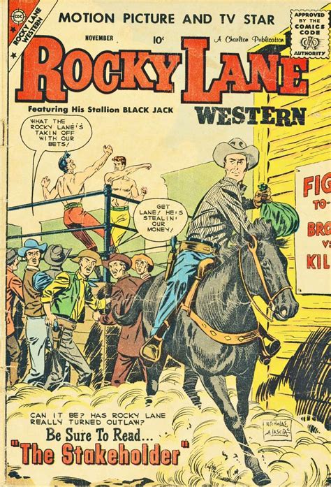 Rocky Lane Western 87 Charlton Comic Book Plus