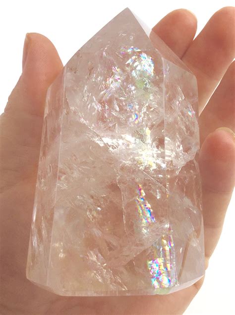 Clear Quartz With Rainbows · Earthly Essentials