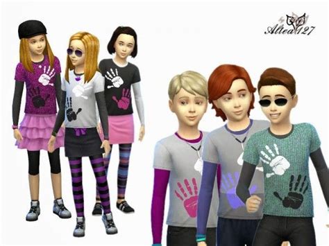 Altea127 Simsvogue T Shirts For Boys And Girls • Sims 4 Downloads