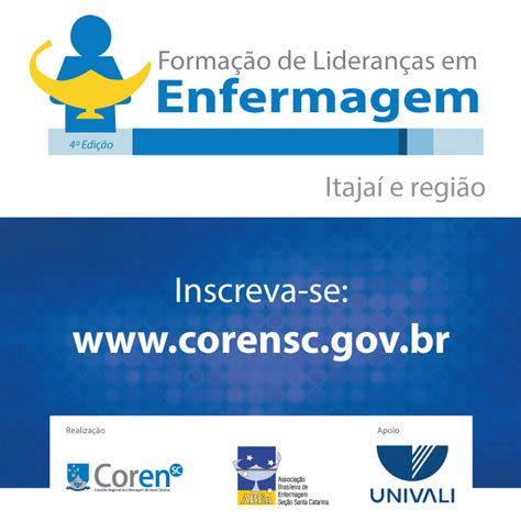 Lideranças em Enfermagem Coren SC Conselho Regional de Enfermagem de Santa Catarina