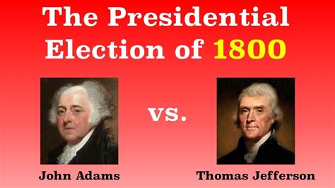 The American Presidential Election Of 1800 Youtube