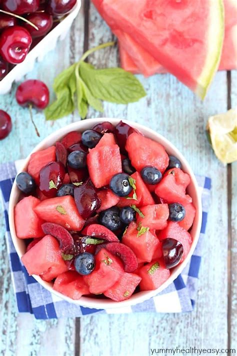Watermelon Fruit Salad Yummy Healthy Easy