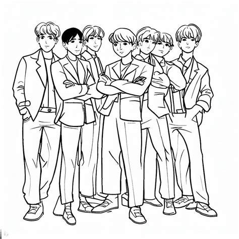 Bts Printable For Kids Coloring Page Download Print Or Color Online