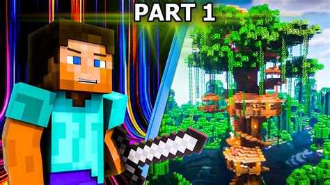 Dev Ağaç Ev Nasıl Yapılır Part 1 Minecraft Survival 1 20 1 Bölüm