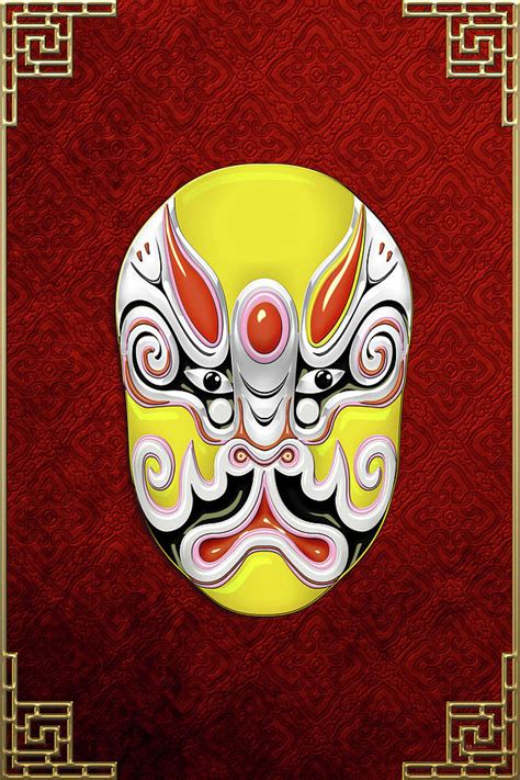 Peking Opera Face Paint Masks Tuxing Sun Digital Art By Serge