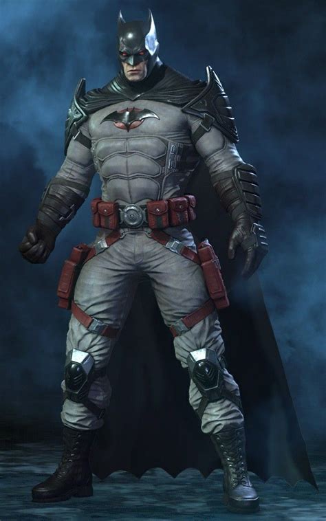 A Man Dressed As Batman Standing In The Dark