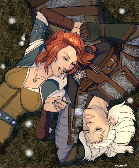 Geralt And Triss By Amandaramsey On Deviantart Triss Merigold The