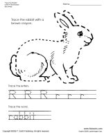 See more ideas about bunny, cute bunny, cute animals. Thumbnail image of Trace the Rabbit Letter R Worksheet. | Worksheets, Lettering, Printable ...