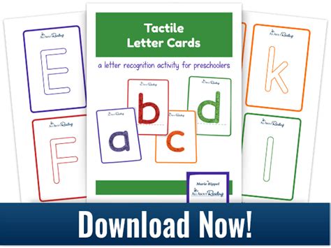 Make Your Own Tactile Letter Cards Free Downloadable Templates