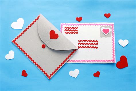 Diy Felt Valentines Day Envelopes For Cards Handmade By Kelly